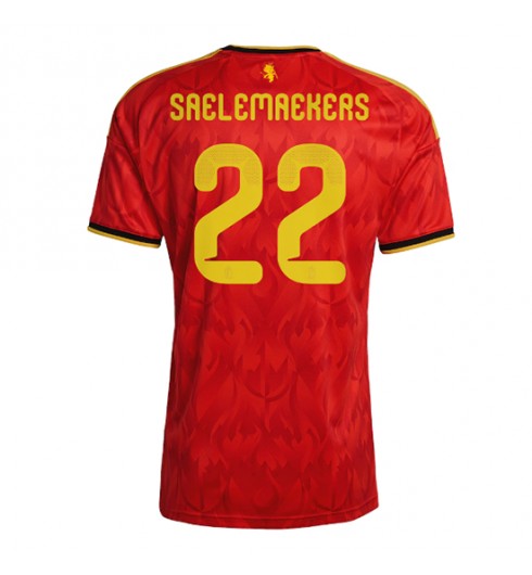 Belgia Alexis Saelemaekers #22 Kotipaita MM-kisat 2026 Lyhythihainen Belgia Alexis Saelemaekers #22 Kotipaita MM-kisat 2026 Lyhythihainen